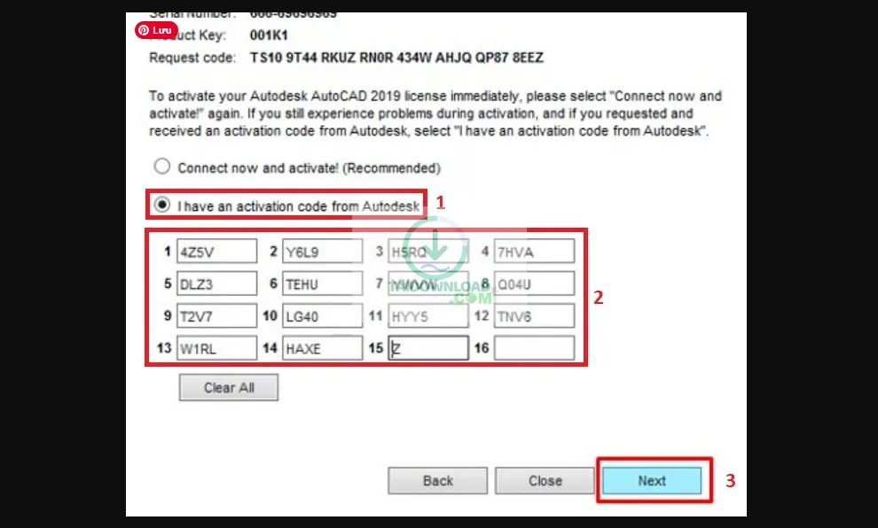 kich hoat AutoCAD 2019