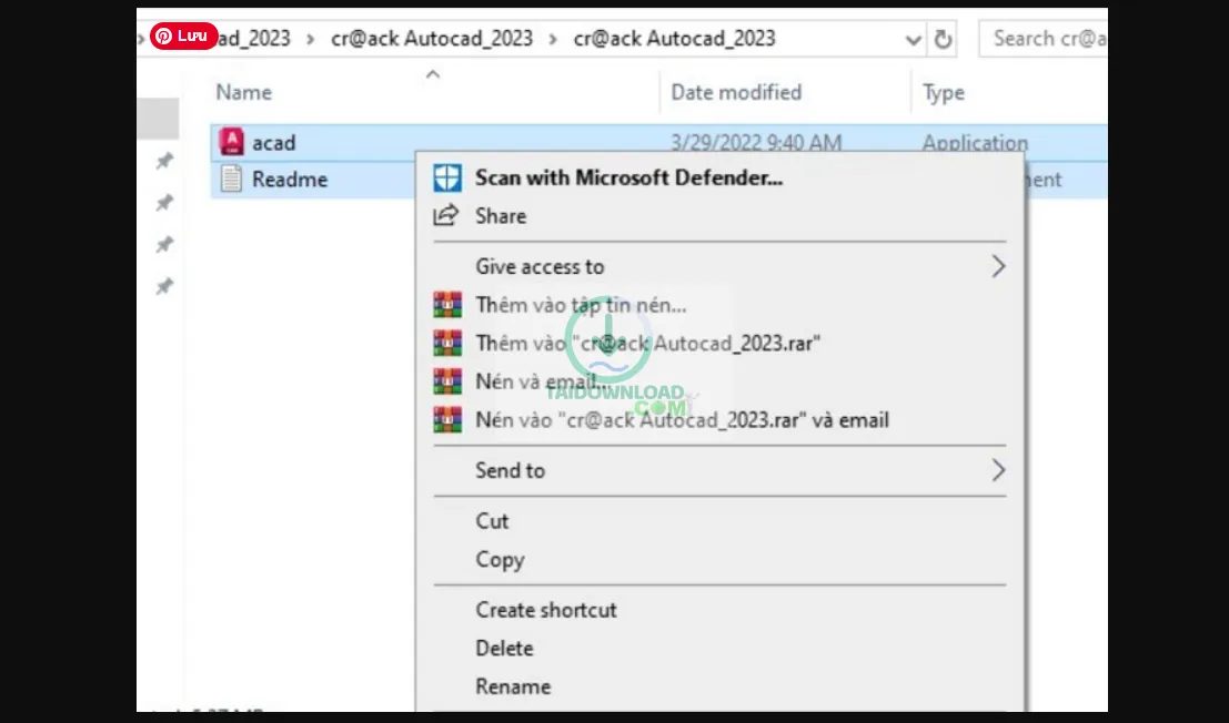 kích hoạt AutoCAD 2023