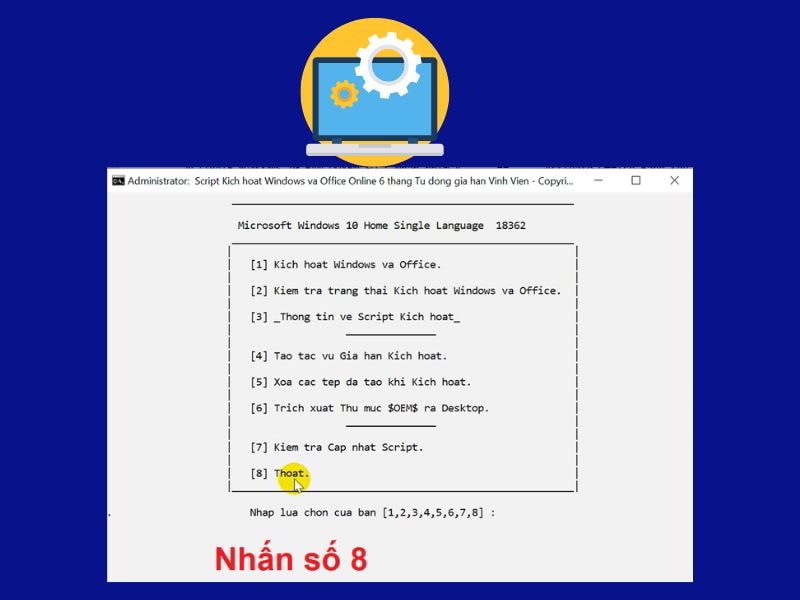 Kích hoạt office 365 bằng Activate AIO Tool V3.1.2