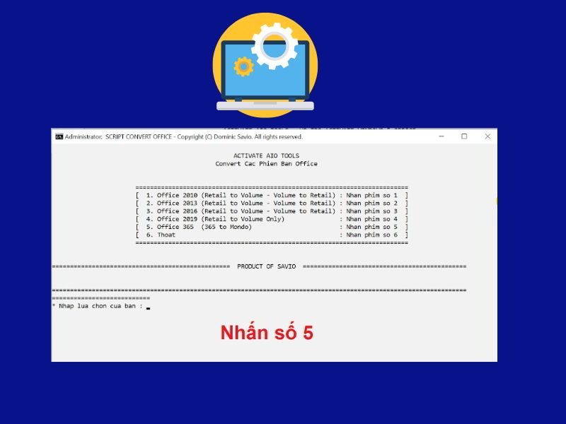 Kích hoạt office 365 bằng Activate AIO Tool V3.1.3