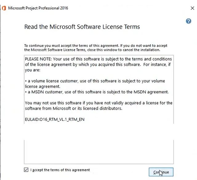 Microsoft Project 2016
