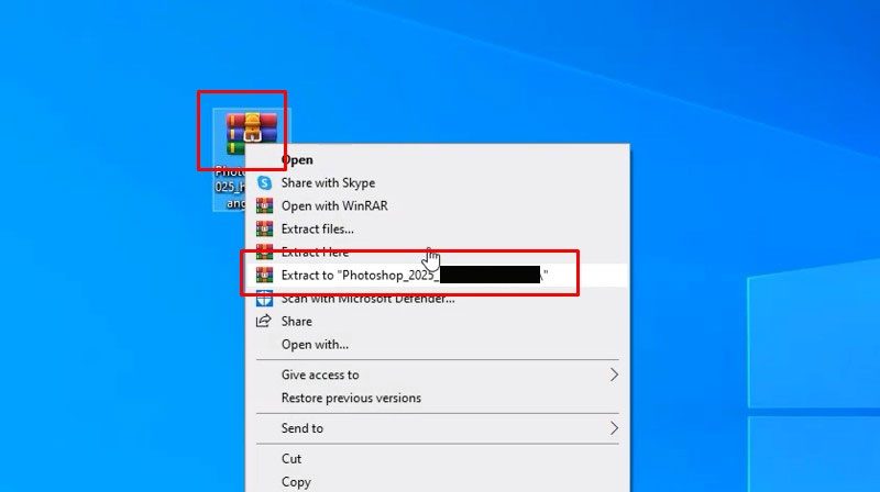 Giải nén Photoshop 2025