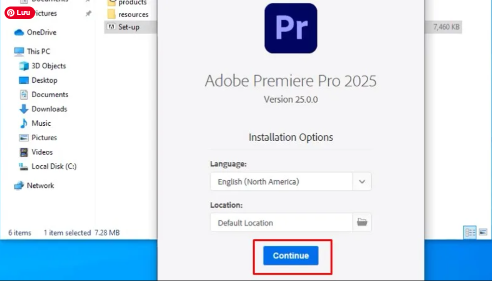 cài đặt phần mềm dựng video chuyên nghiệp Premiere Pro 2025