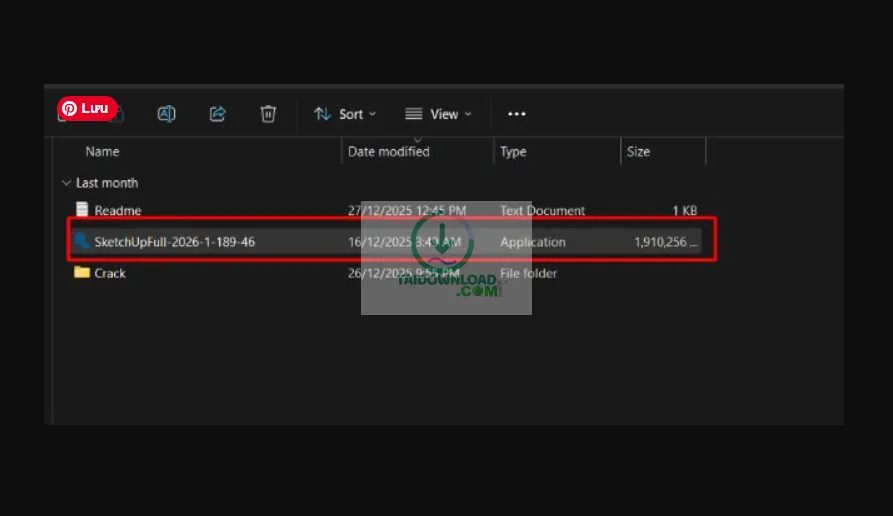 cài đặt SketchUp 2026