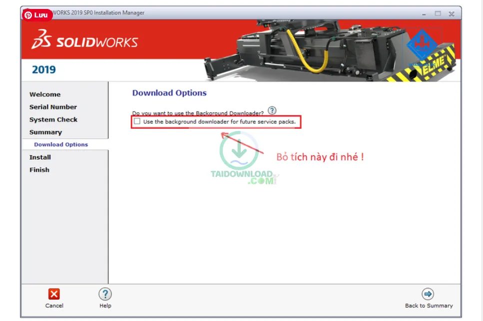 Hướng dẫn cài đặt phần mềm SolidWorks 2019 chi tiết (hình 10) Hướng dẫn cài đặt phần mềm SolidWorks 2019 chi tiết (hình 10)