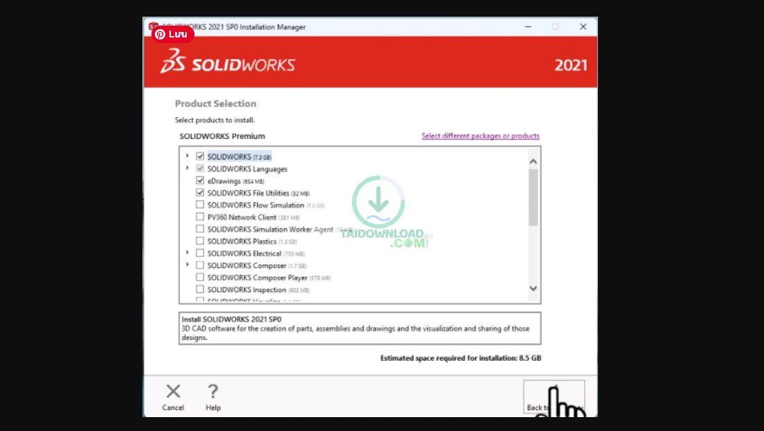 Hướng Dẫn Cài Đặt SolidWorks 2021 – Từng Bước Chi Tiết (hình 7) Hướng Dẫn Cài Đặt SolidWorks 2021 – Từng Bước Chi Tiết (hình 7)