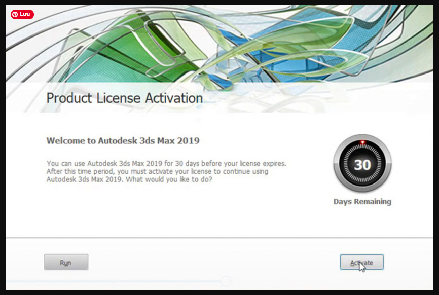 Activate kích hoạt phần mềm 3Ds Max 2019