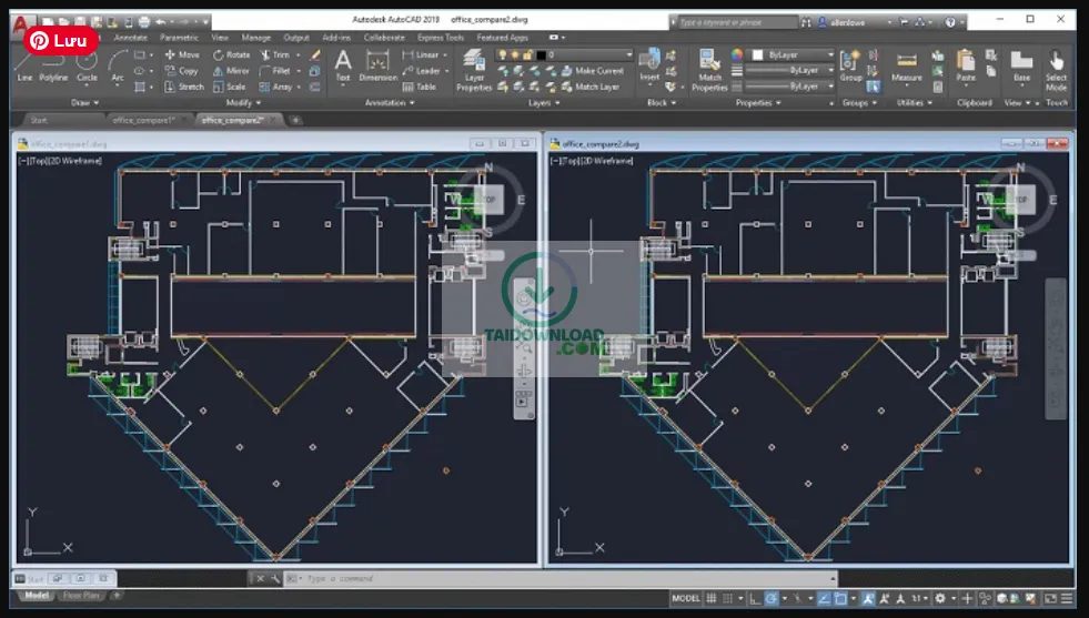 Đối tượng sử dụng AutoCAD 2019