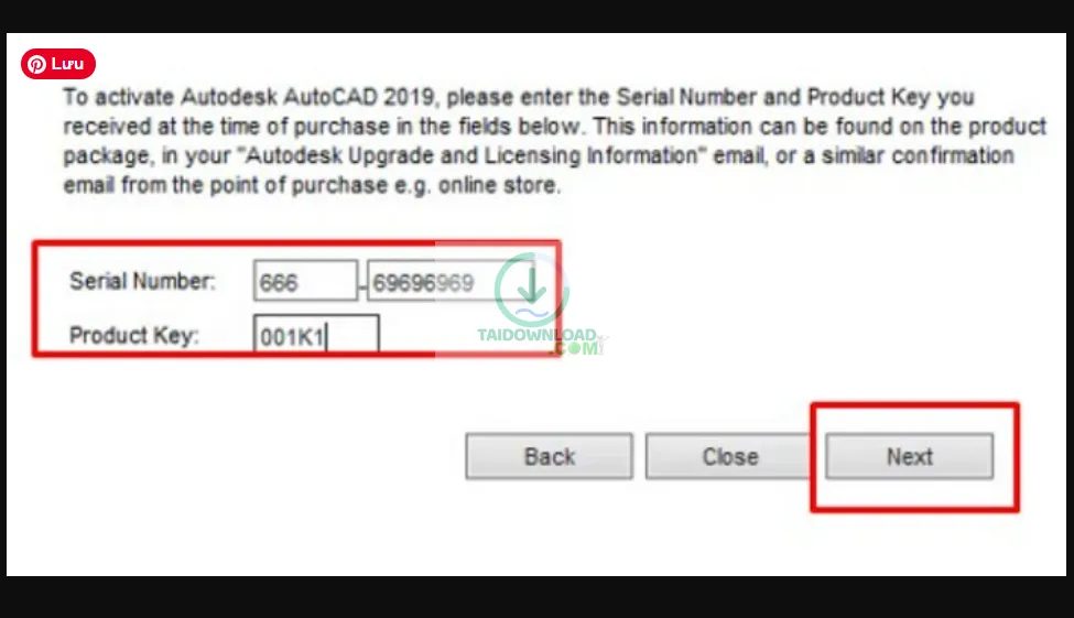 ích hoạt AutoCAD 2019