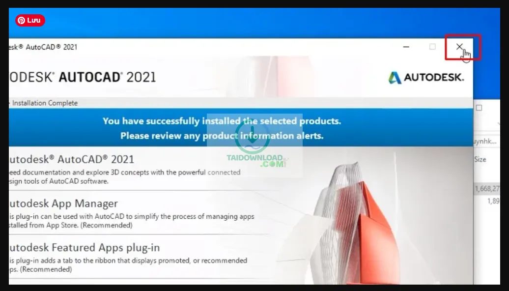 kích hoạt autocad 2021
