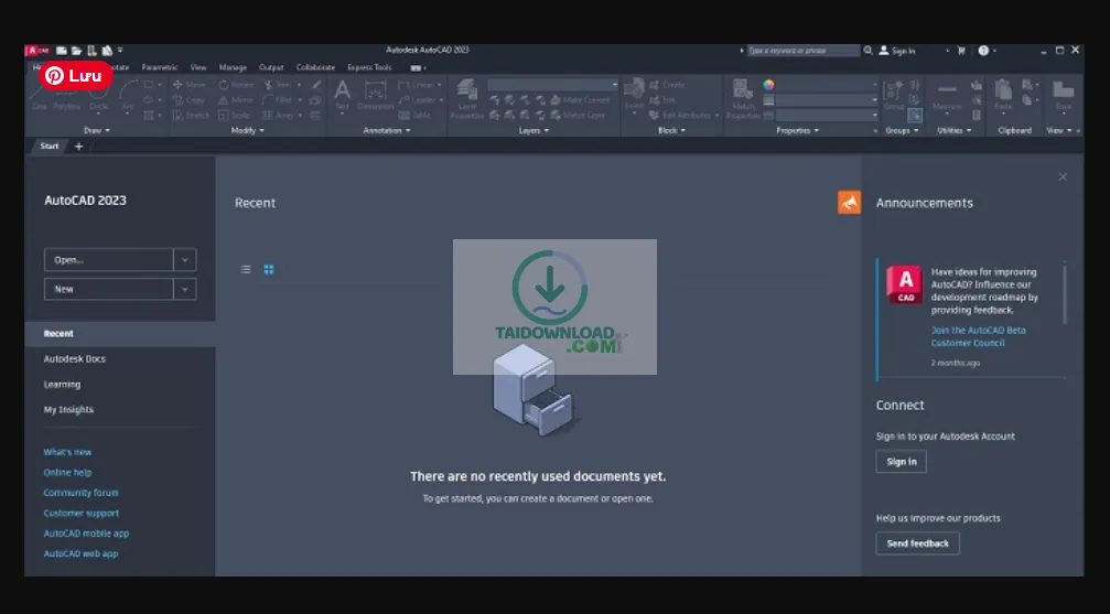 kích hoạt autocad 2023 thành công