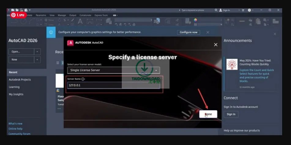 kích hoạt AutoCAD 2026
