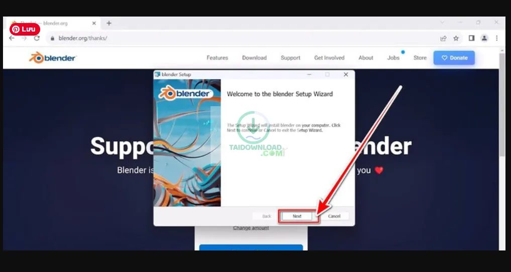 cài đặt Blender 2025