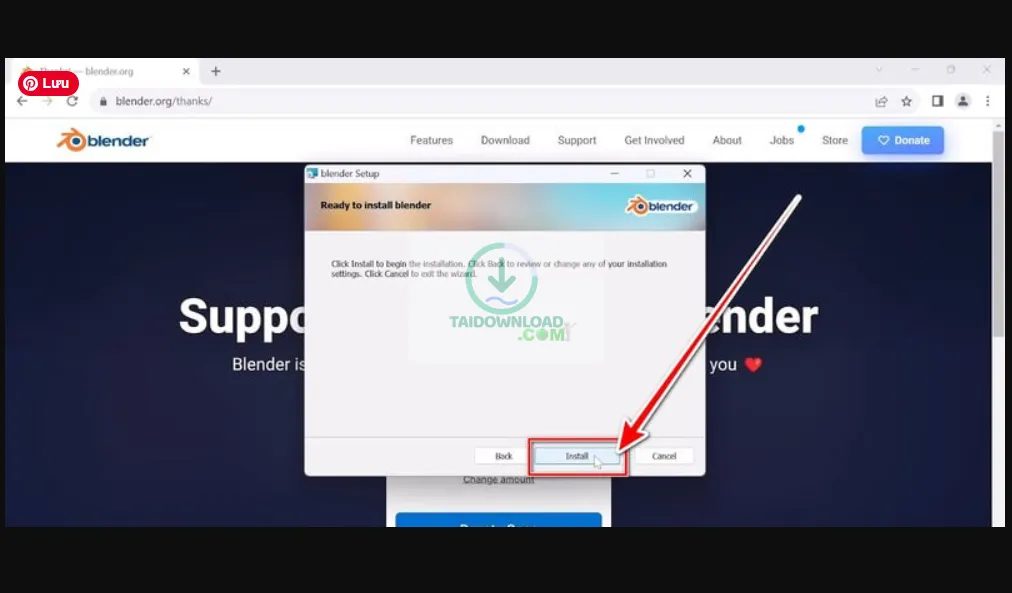 cài đặt Blender 2025
