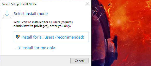 cài đặt GIMP 2025