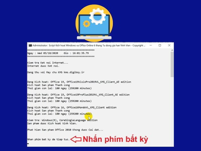 Kích hoạt office 365 bằng Activate AIO Tool V3.1.3