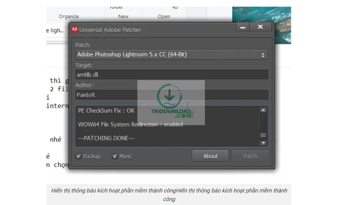 Hướng Dẫn Kích Hoạt Phần Mềm Lightroom CC 2017 (hình 5) Hướng Dẫn Kích Hoạt Phần Mềm Lightroom CC 2017 (hình 5)