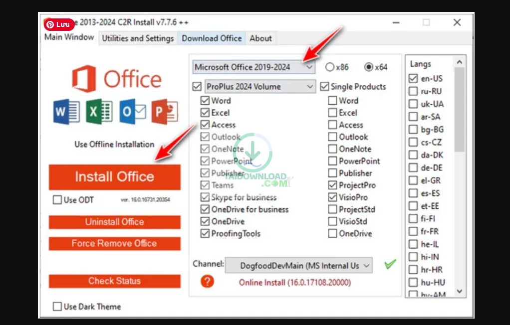 kích hoạt Office 2024 Full