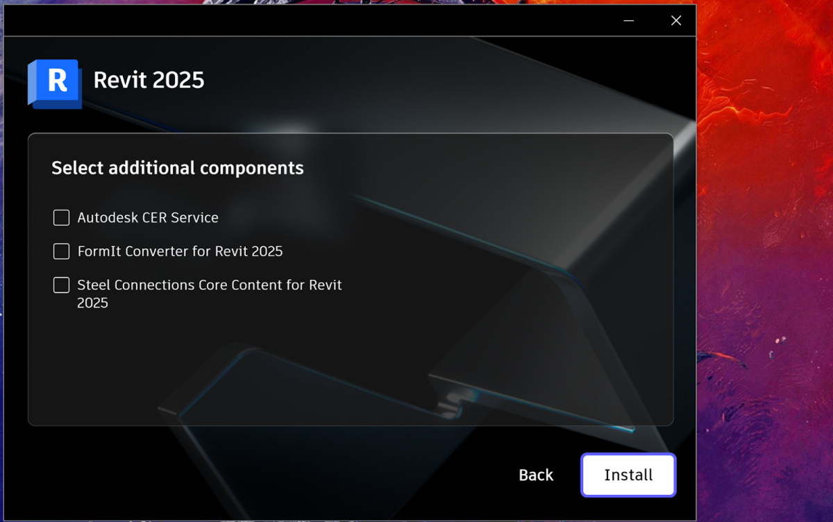 cài đặt Revit 2025