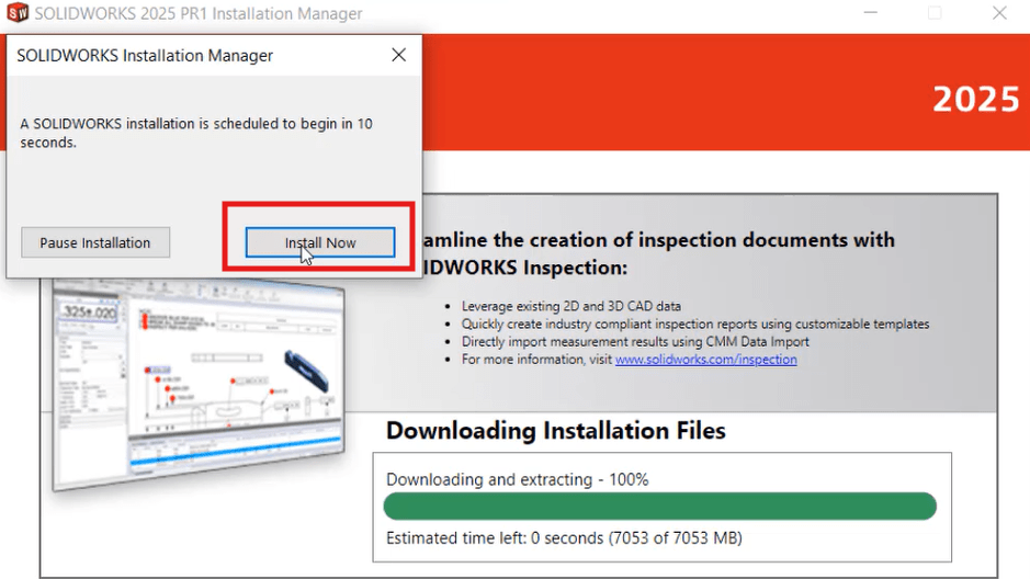 cài đặt SOLIDWORKS 2025