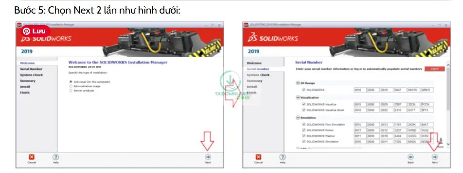 Hướng dẫn cài đặt phần mềm SolidWorks 2019 chi tiết (hình 7) Hướng dẫn cài đặt phần mềm SolidWorks 2019 chi tiết (hình 7)