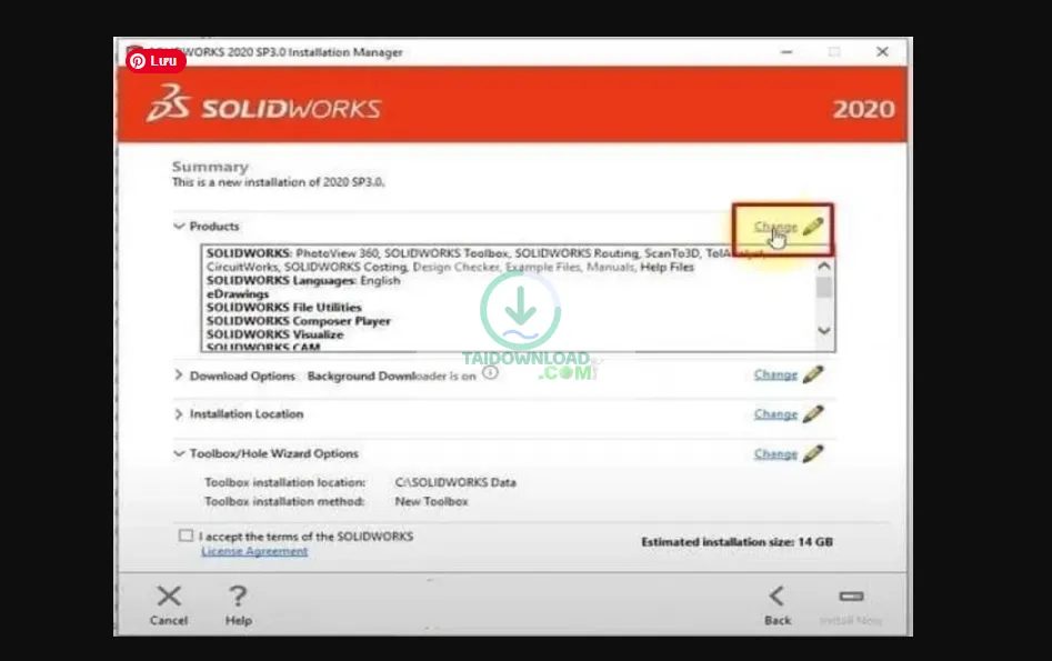 Hướng Dẫn Cài Đặt SolidWorks 2020 Từ A-Z Qua Hình Ảnh (hình 9) Hướng Dẫn Cài Đặt SolidWorks 2020 Từ A-Z Qua Hình Ảnh (hình 9)
