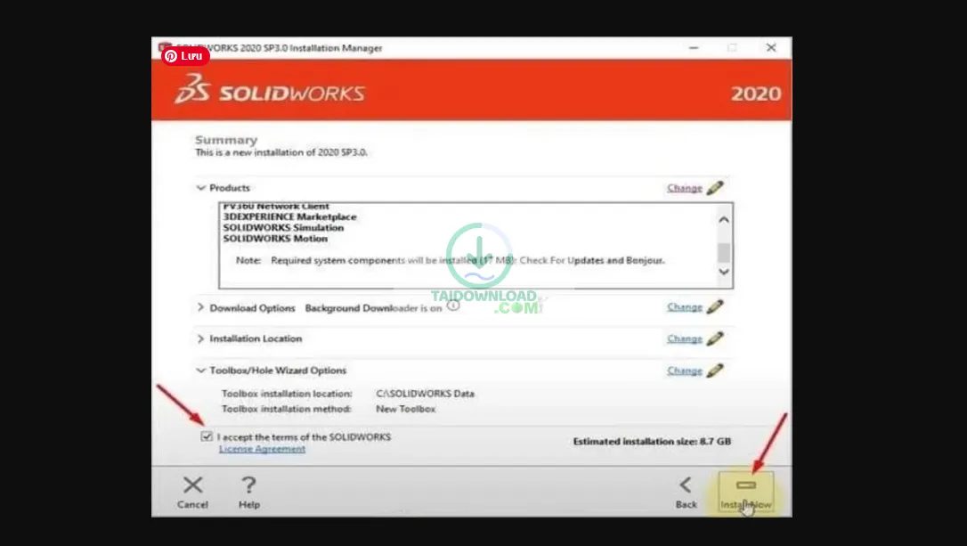 Hướng Dẫn Cài Đặt SolidWorks 2020 Từ A-Z Qua Hình Ảnh (hình 10) Hướng Dẫn Cài Đặt SolidWorks 2020 Từ A-Z Qua Hình Ảnh (hình 10)