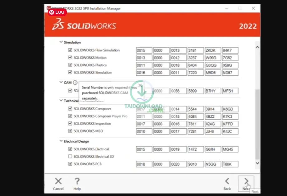 Hướng Dẫn Cài Đặt SolidWorks 2022 Chi Tiết (hình 10) Hướng Dẫn Cài Đặt SolidWorks 2022 Chi Tiết (hình 10)
