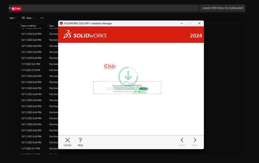 cài đặt Solidworks 2024