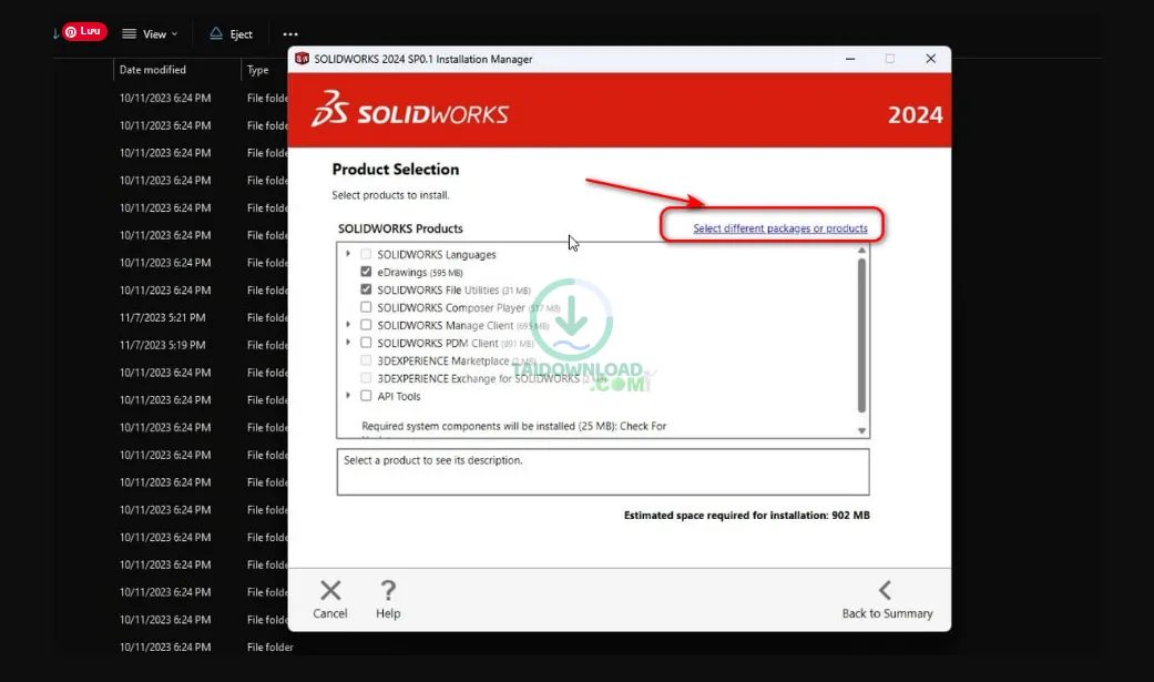 cài đặt Solidworks 2024