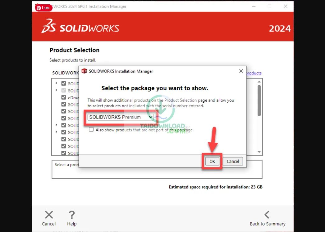 cài đặt Solidworks Premium 2026